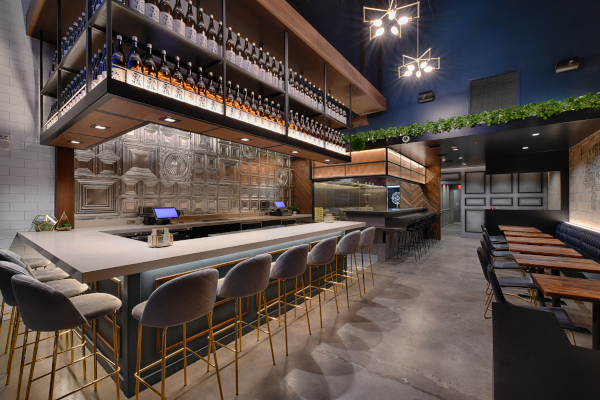 Bar view, render